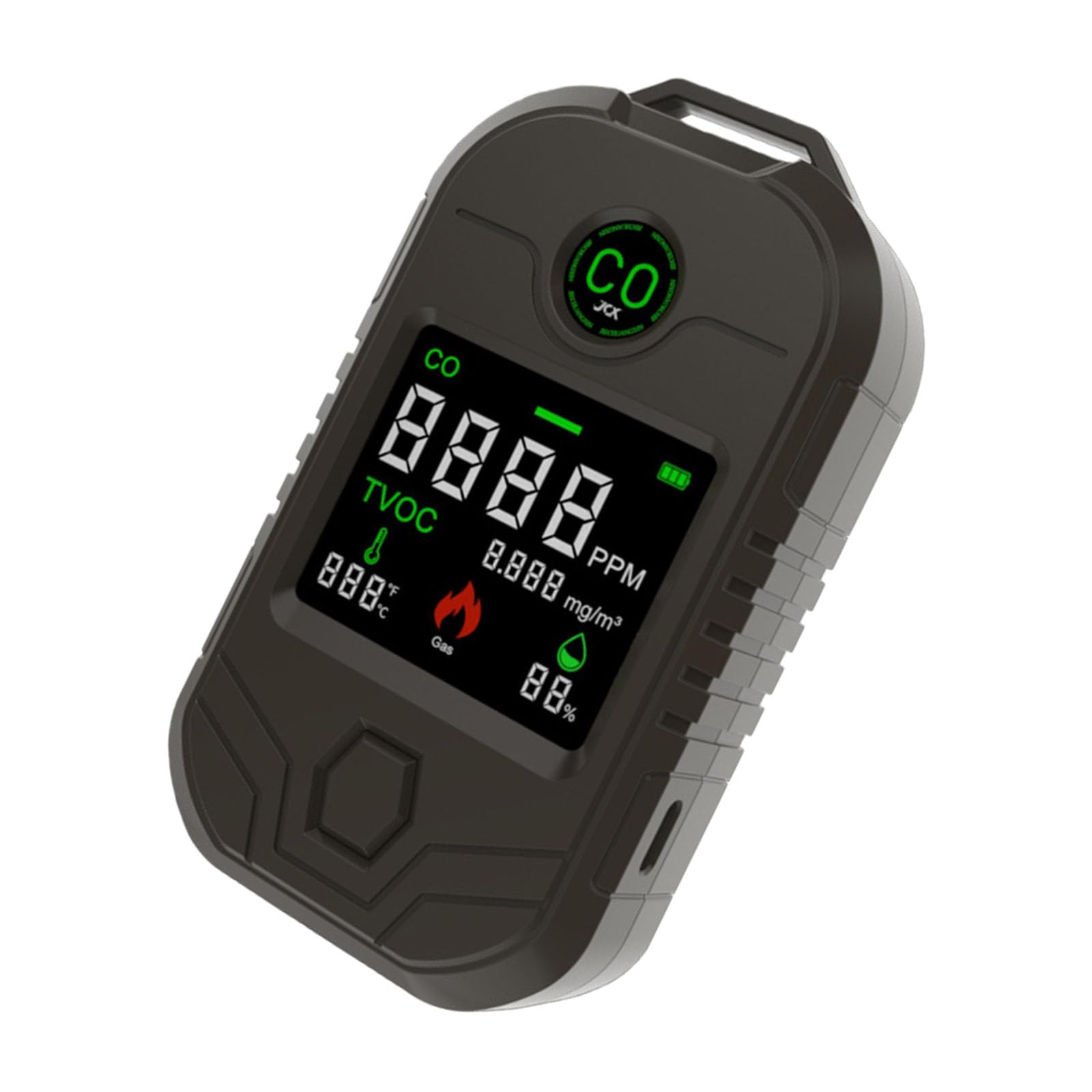Buxuaaaa Portable With Temperature Humidity Sensors And Alarm For Home Use Detector Leak Detector Combustible Home Industrial Use Garage Workshop Battery Powered Portable Visual Alarm Electrochemical