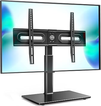 FITUEYES Wall Mounted TV Stand TV Bracket Compatible with 3265 Inch Screens Load Capacity up to 40KG Left and Right Rotation Possible Height Adjustable TT105202GB