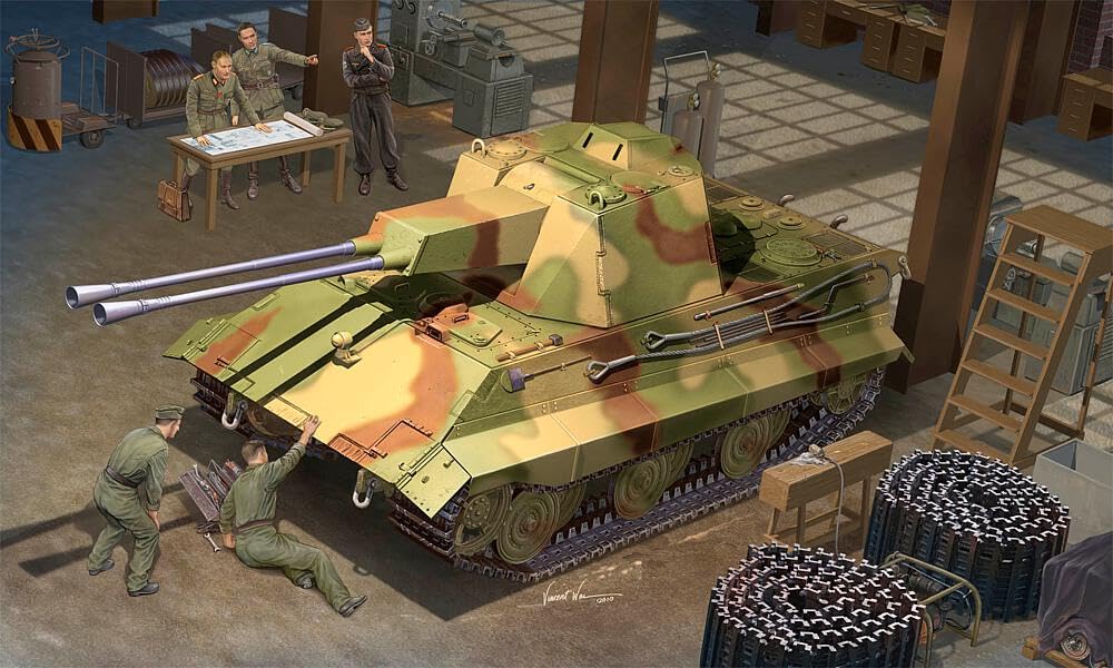 Amazon | トランペッター 1/35 ドイツ軍E-50対空戦車 ファルケ