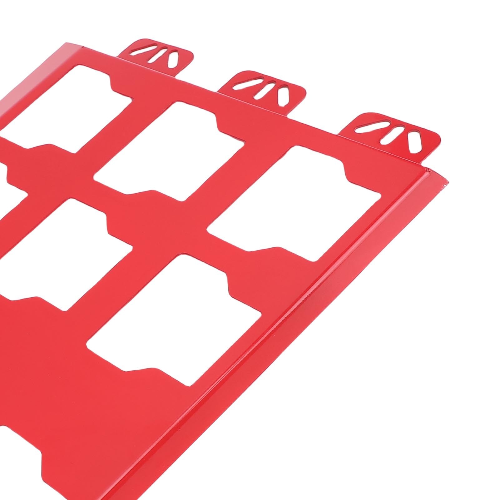 Generic Generic Caja de Herramientas para Montaje en Pared, Placa de Montaje, Base Metálica Robusta para Paquete, Organiza Herramientas de Forma Segura en el Espacio de Trabajo (rojo) (rojo)