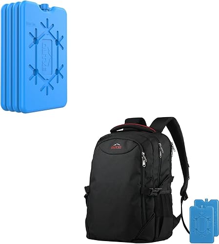 OUTXE Bolsas de hielo para lonchera Mochila enfriadora de 22 L con aislamiento térmico para portátil de 15.6 pulgadas, mochila de almuerzo para