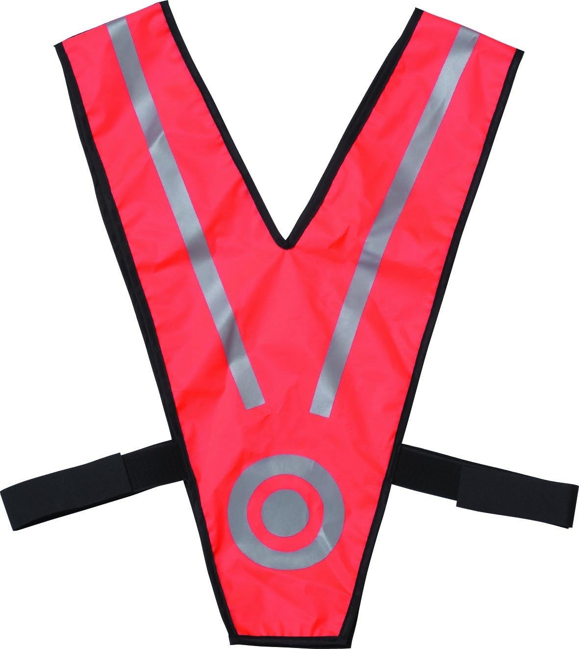 Walco High Visibility Safety Vest, Reflective Vest for Biking, Running, Dog Walking & Motorcycle Safety, Neon Safety Vest,Orange,One-Size-Fits Most