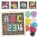 Coogam Puzzle a Mosaico in Legno, 370PCS Blocchi di Motivi a Forma di 8 Colori, Pixel Board Game STEM Giocattoli Montessori Regalo per Bambini Bambini Ragazzi Ragazze età