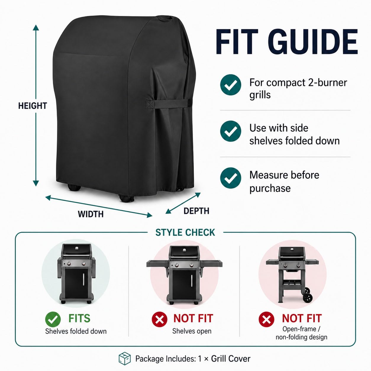 Funda para Barbacoa de Gas para Weber Summit E/S 470 2008-2023, Impermeable UV Oxford 210D Cubierta para Parrilla Exterior, Asas y Cordón Ajustable