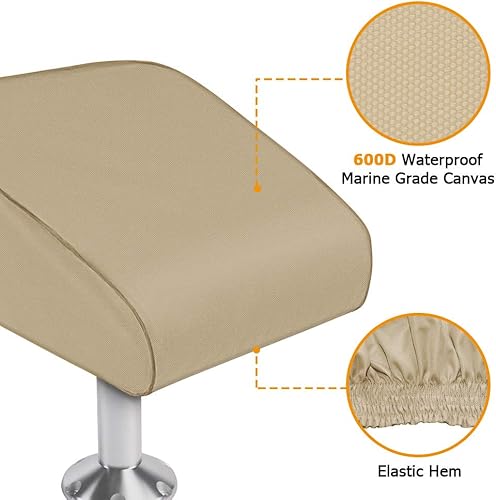 Miniatura 9 de iCOVER - Juego de 2 fundas plegables para silla de pesca (600 denier)