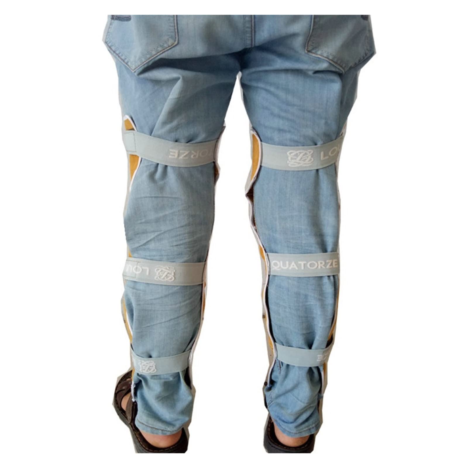 Delantal de Trabajo, Soldador de cuero artificial herrero delantal de servicio pesado retardante de soldadura resistente a alta temperatura herramientas de ropa(57cm height-A)