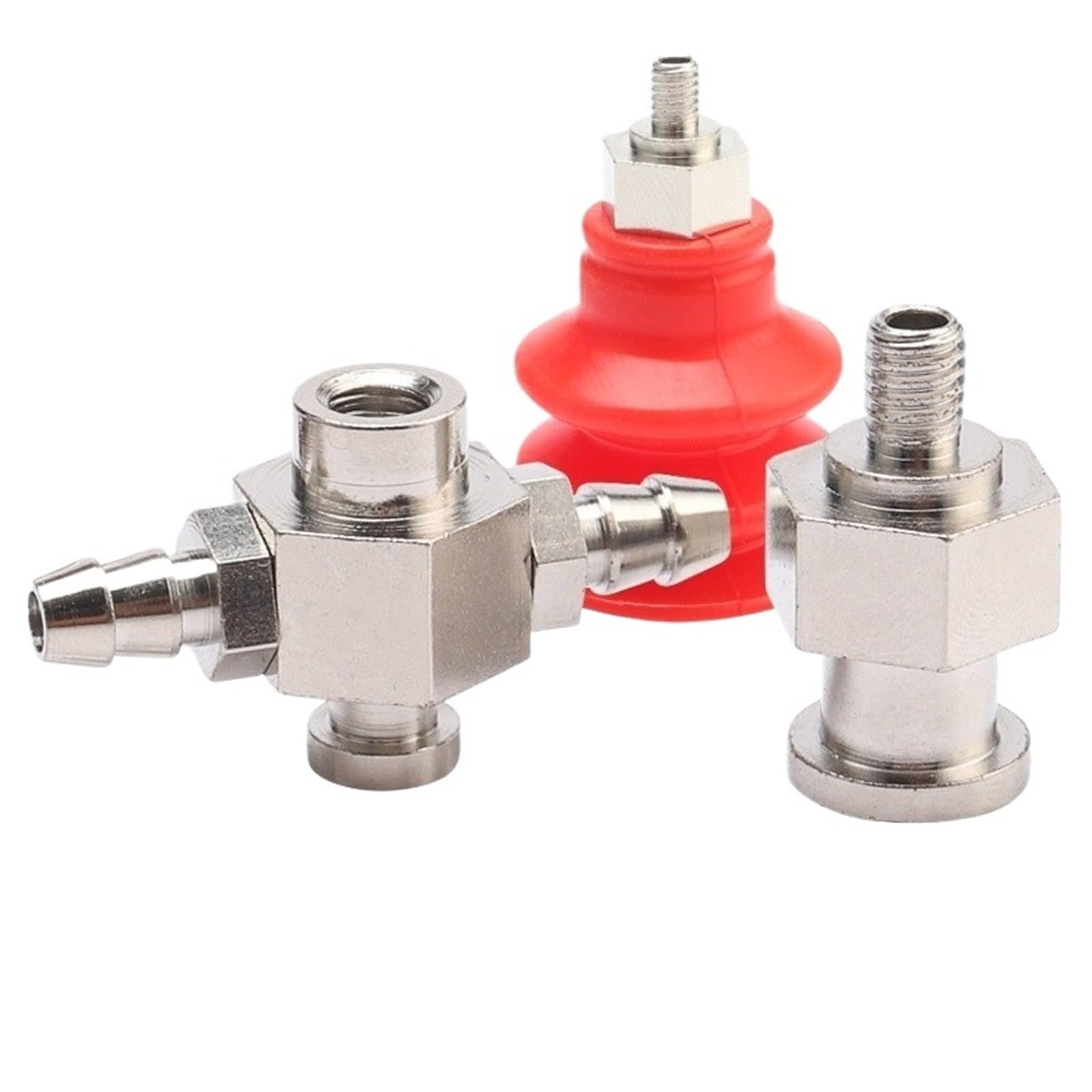 Supporto fisso a ventosa con supporto in metallo a testa piccola, tipo cuscino, con filettatura a testa grande M5, raccordi di ingresso aria laterali | Small Head Metal Bracket Cushion Type Suction Cup Fixed Holder with M5 Big Head Thread Side Air Inle(17