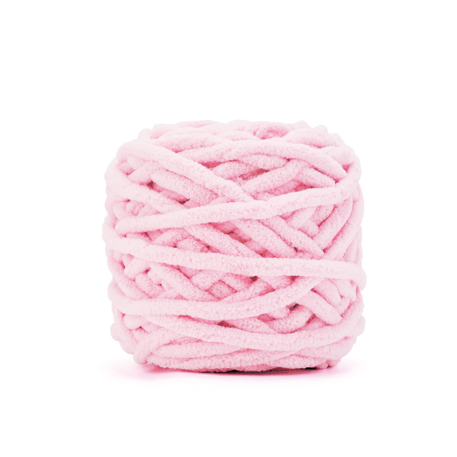 INNDUN Blanket Yarn 100g/3.5oz - Pink Chenille Yarn 6 Super Bulky - 72 Yards - Knitting, Crocheting & Crafts Chunky Yarn