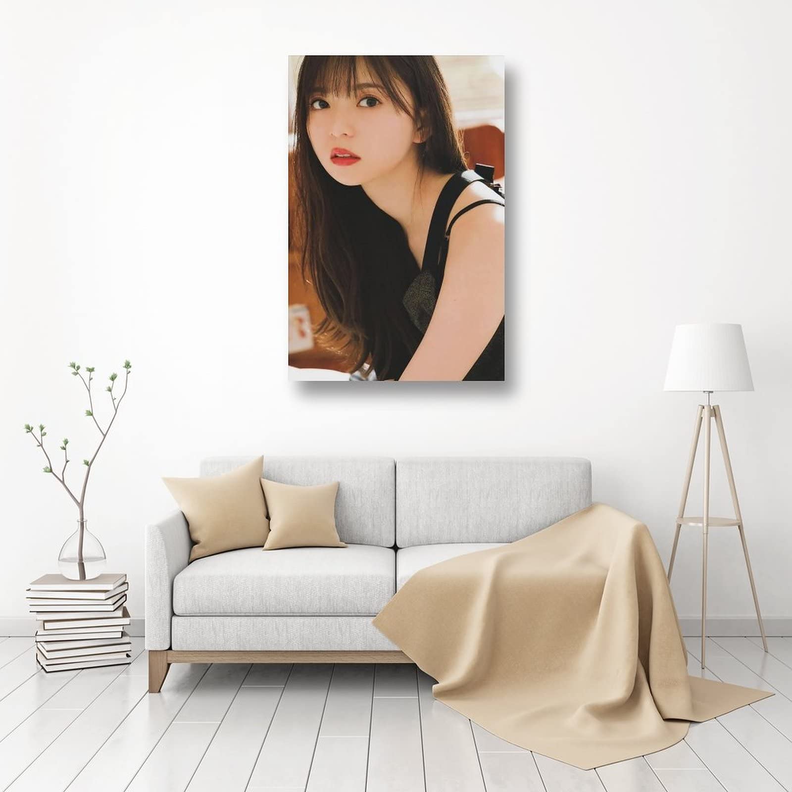 キャンバスプリントoriental girl 絵画 額付き インテリア Amazon.co.jp: ファッション レディース ウォールアート