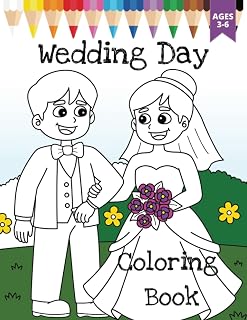 Wedding Day Coloring Book: For Kids Ages 3 to 6