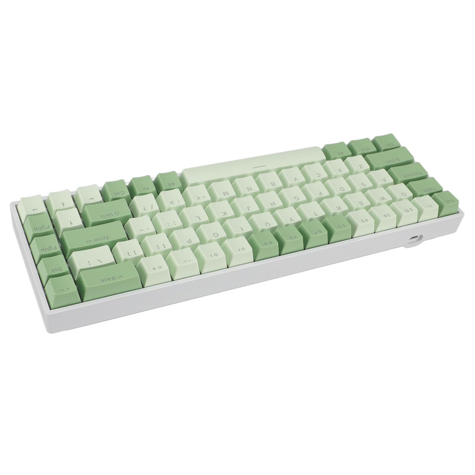 Cryfokt Ergonomiczna Mechaniczna Klawiatura do Gier z Podświetleniem RGB 68 Klawiszy USB C Przewodowy Niebieski Przełącznik Kompaktowa Klawiatura do Wygrywania Gier Biurowych