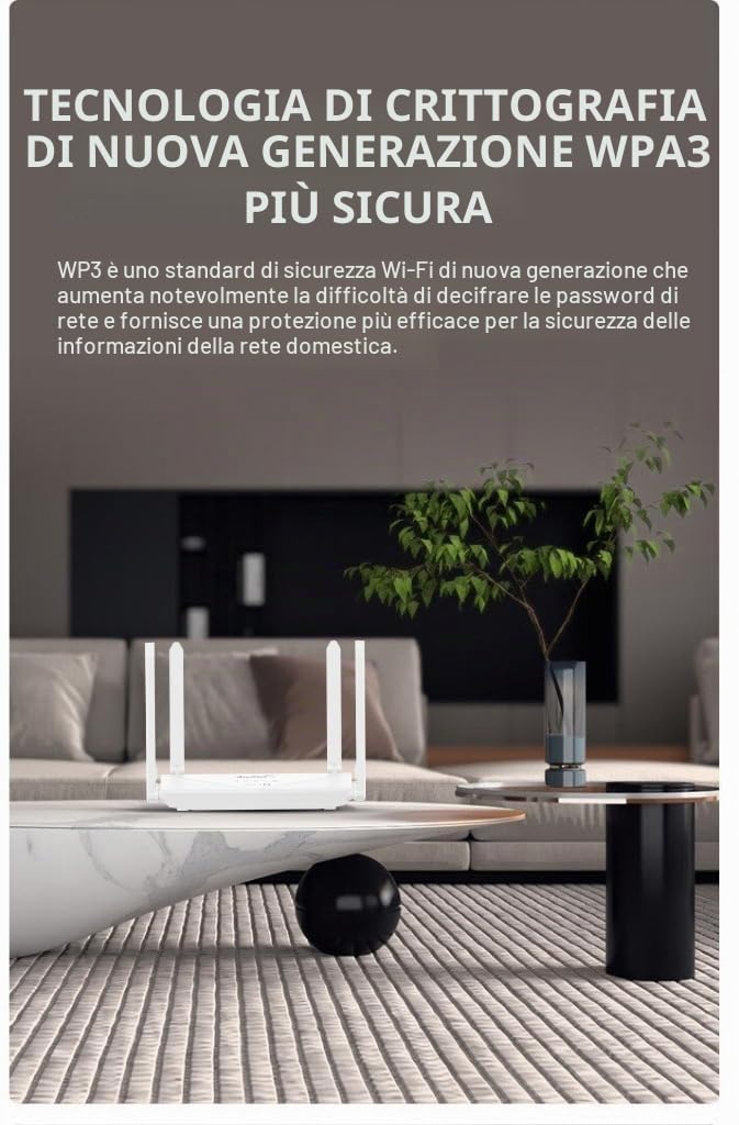 Sxhlseller Router WiFi 6 a Doppio Banda con 6 Antenne, 4G 5G CPE LTE 300 Mbps con SIM Slug, Router WiFi 6 per Giochi e Streaming, Plug and Play per Casa e Viaggi