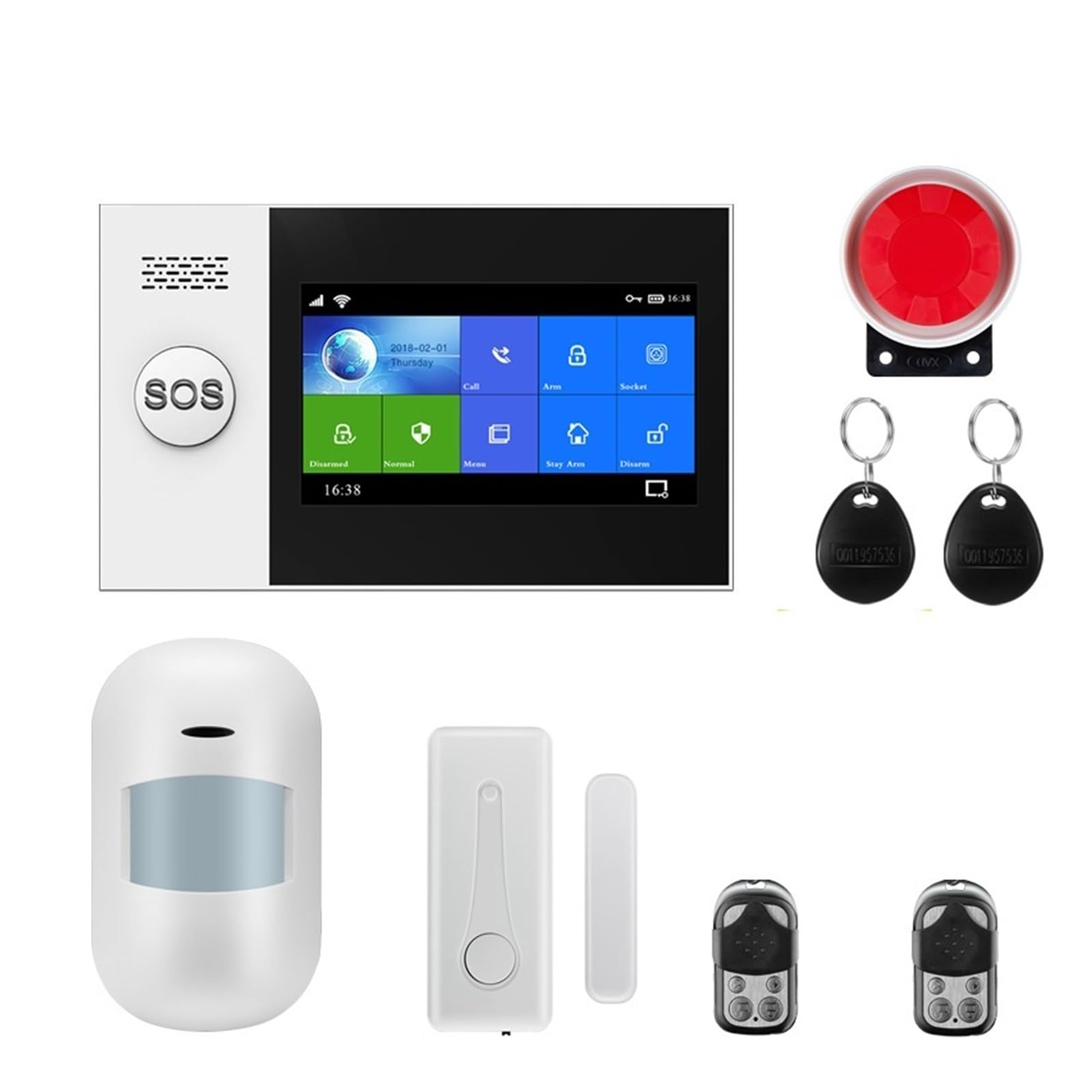 Alarmas para casa, Alarma Inteligente, 433mhz, gsm, Protección De Seguridad For El Hogar, De Alarma Inteligente, Kit Antirrobo, Sensor De Movimiento, Control Remoto(W4B10)