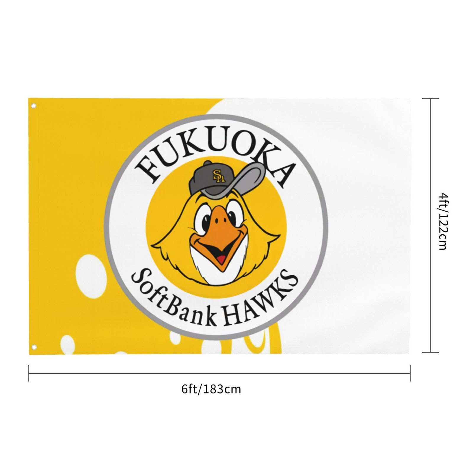 Amazon.co.jp: 旗 応援 福岡ソフトバンクホークス 野球の旗 スポーツ