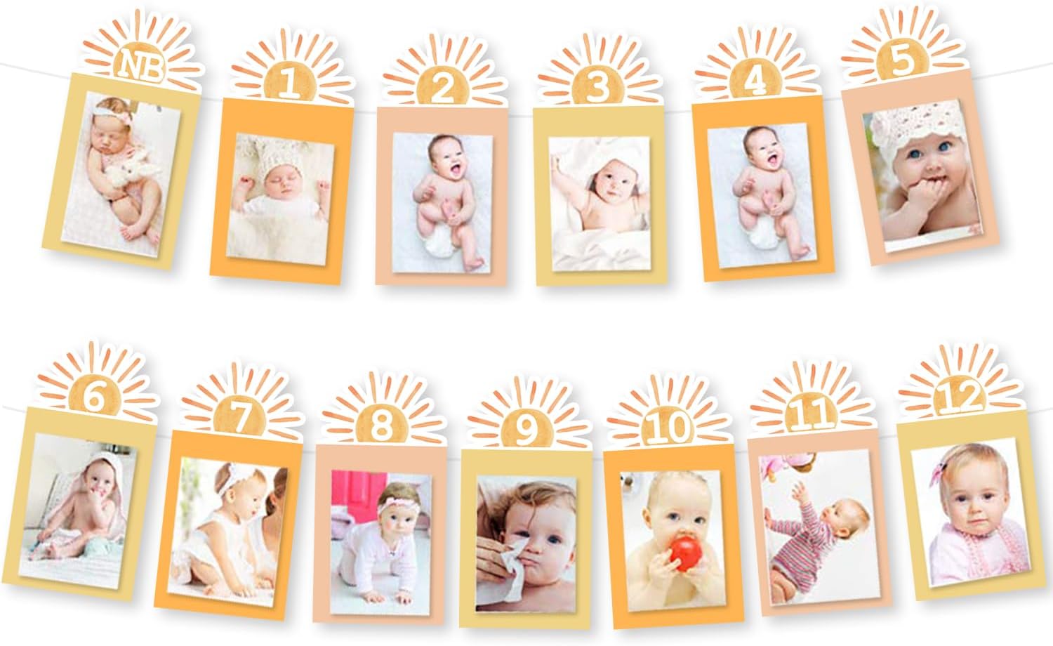 Little Sunshine 1st Birthday Girl Highchair Banner, First Trip Around The Sun High Chair, Smash Cake Photo Prop