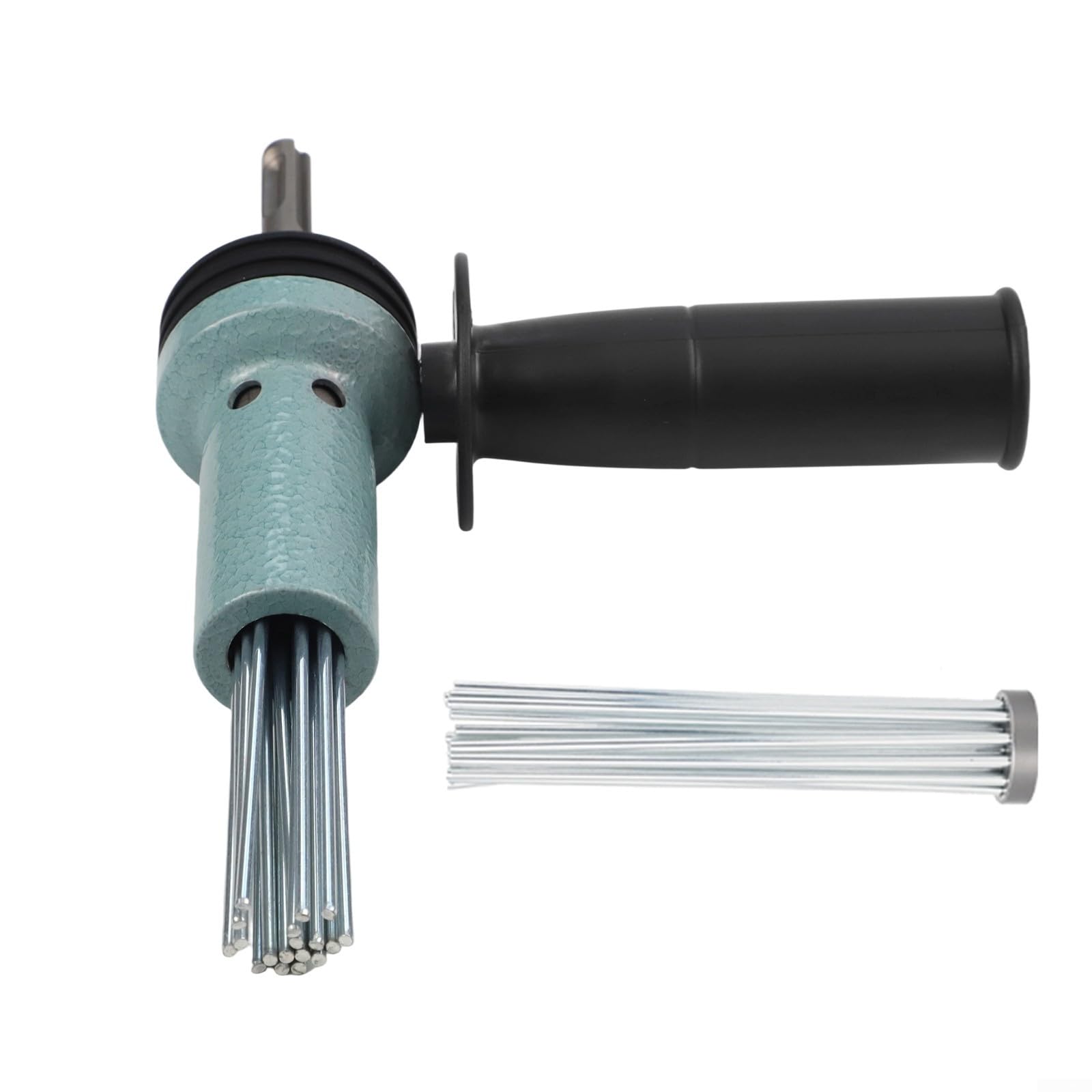 Nadel-Scaler-Adapter mit SDS-Schaft für elektrischen Hammer, entworfen für Rostentfernung und Betonbohren, mit gehärteter Stahllegierung und rutschfestem Klemmmechanismus
