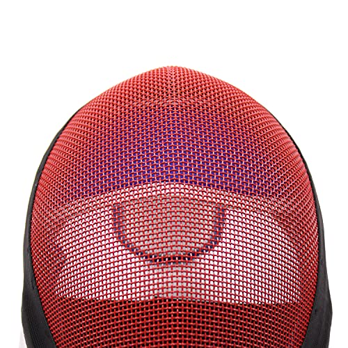 Leonark Fencing Epee Mask Hema Helmet Ce 350N Certified National Grade Masque With Protective Bag (Red, Xl) #TOP4