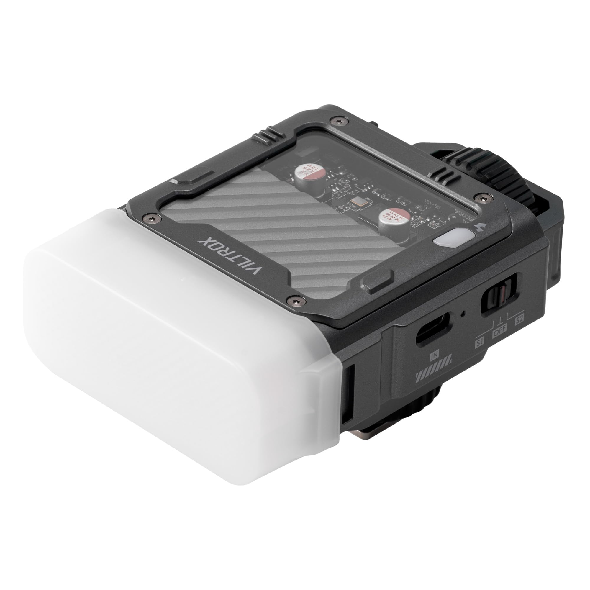 VILTROX TTL Flash Speedlite per Canon Fotocamera,Mini Flash GN16 con 7 Livelli di Potenza,Batteria da 26W/s 1800mAh,1 tempo di richiamo,Controllo Ottico S1/S2Compatibile con Canon,Grigio(Z3-C)