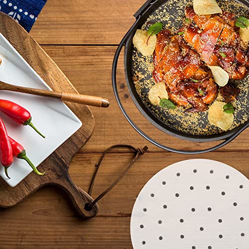 Numola SYNCHKG122015 Air Fryer Parchment Paper Liners, Numola 100 Pcs Parchment Paper For Air Fryer, 9 Inch White Air Fryer Paper Liners, Non-Stick Steamer Liners thumb #7