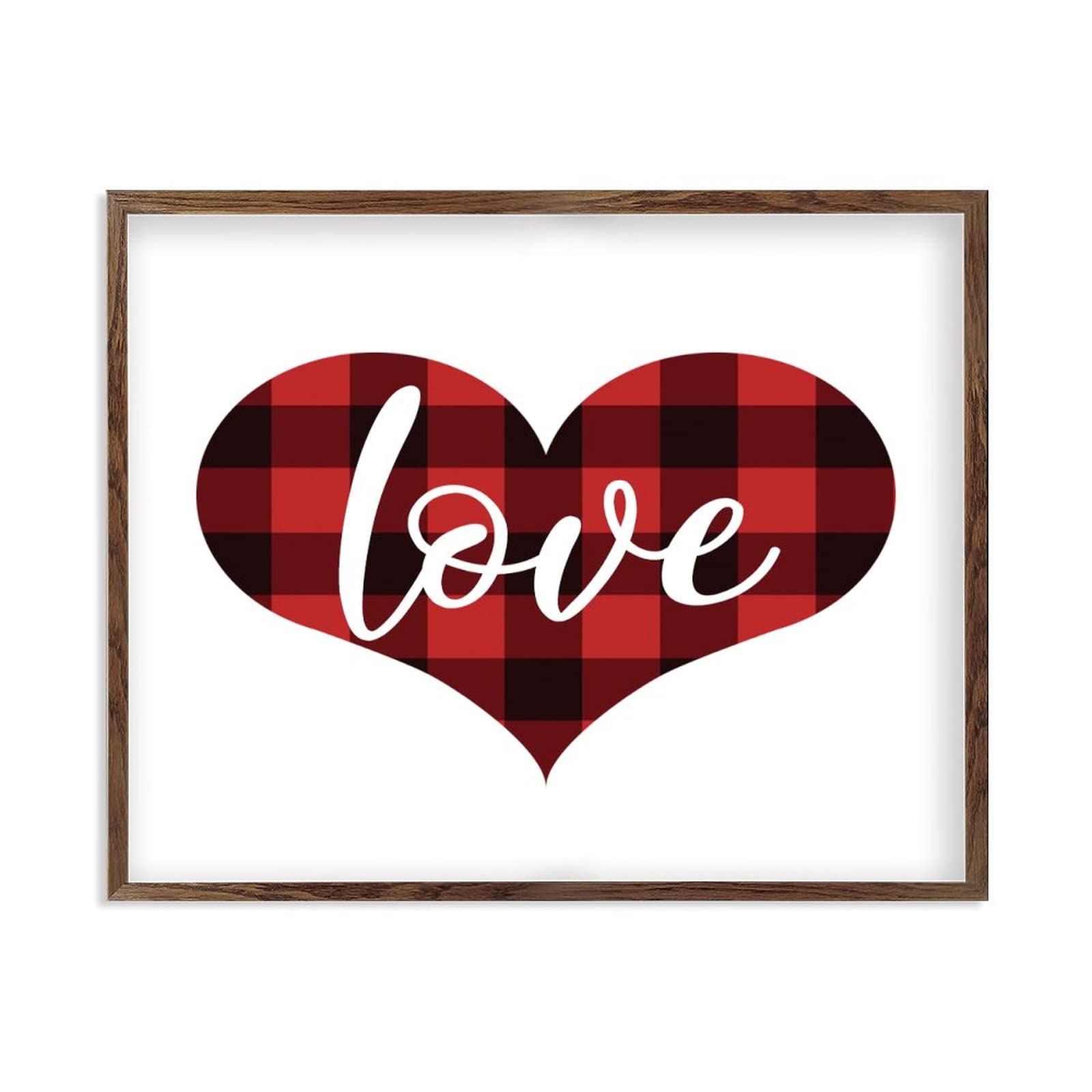 Planche en bois en forme de cœur rouge pour exprimer l'amour de votre foyer