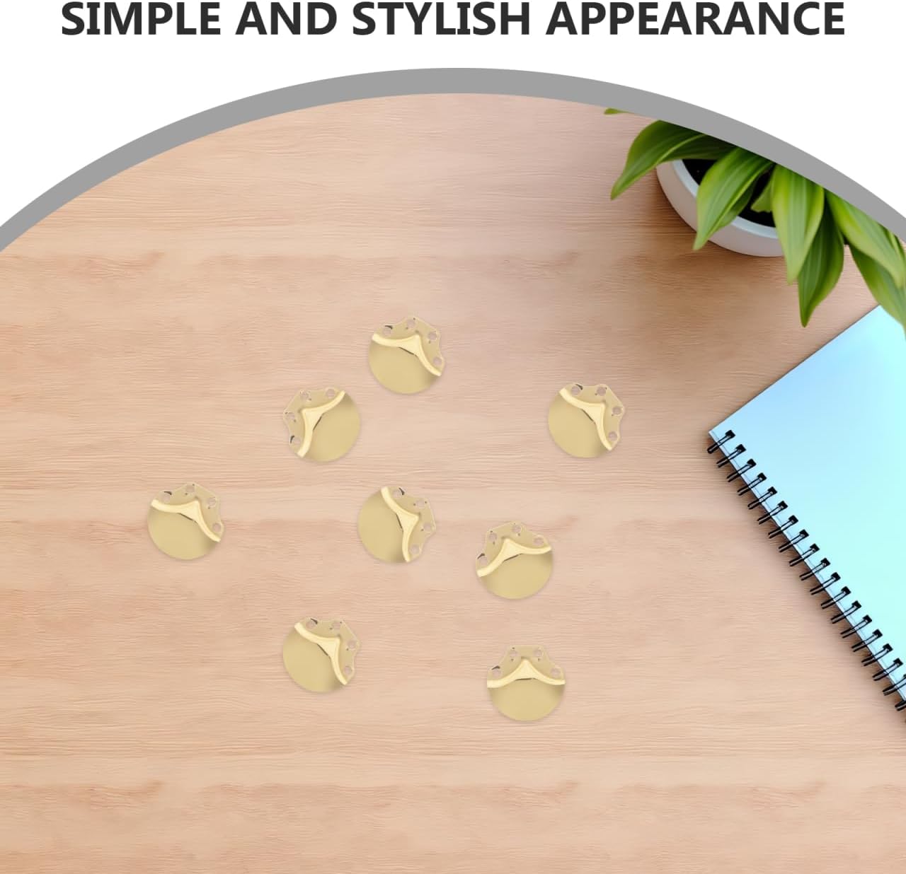 SOIMISS 100Pcs Armor Scales Lightweight Stainless Steel Medieval Armor Making Materials for Cosplay Costume Knight Theater Craft Supplies Golden