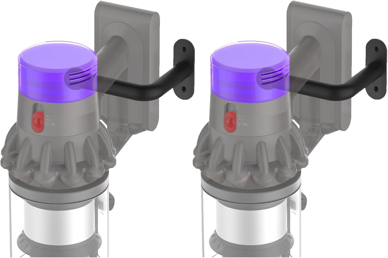 2 Pack Vacuum Wall Mount Holder, Durable Vacuum Wall Mount, Compatible with Shark IX141 IZ163H IZ361H IZ462H IZ483H IZ562H IZ682H, Ultracyclone CH901 CH951 V10 V11 V12 V15 Outsize Vacuum