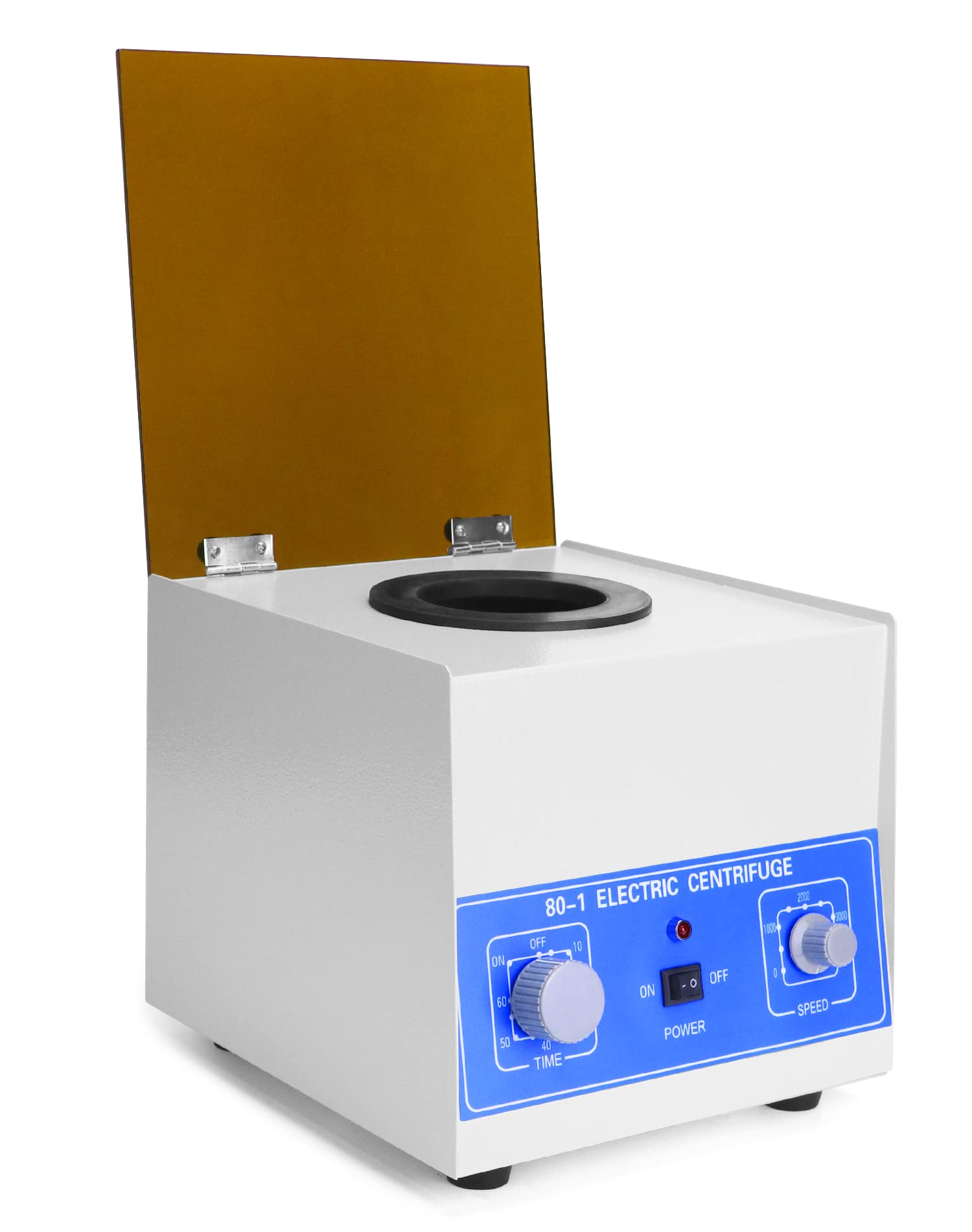 QWORK Desktop Electric Centrifuge Lab, Mini Lab Centrifuge Machine, 04000 RPM Centrifuge