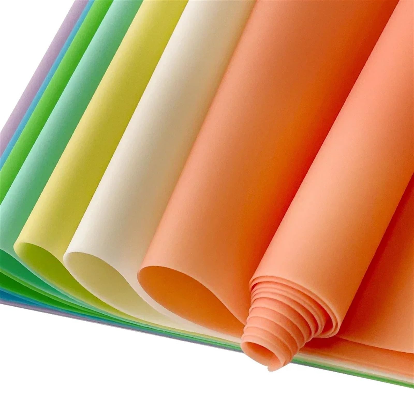 Tejido de PVC Transparente, Rollo de Tela Vinilo gelatinoso PVC, 30 x 135 cm, Multicolor(Color 13)