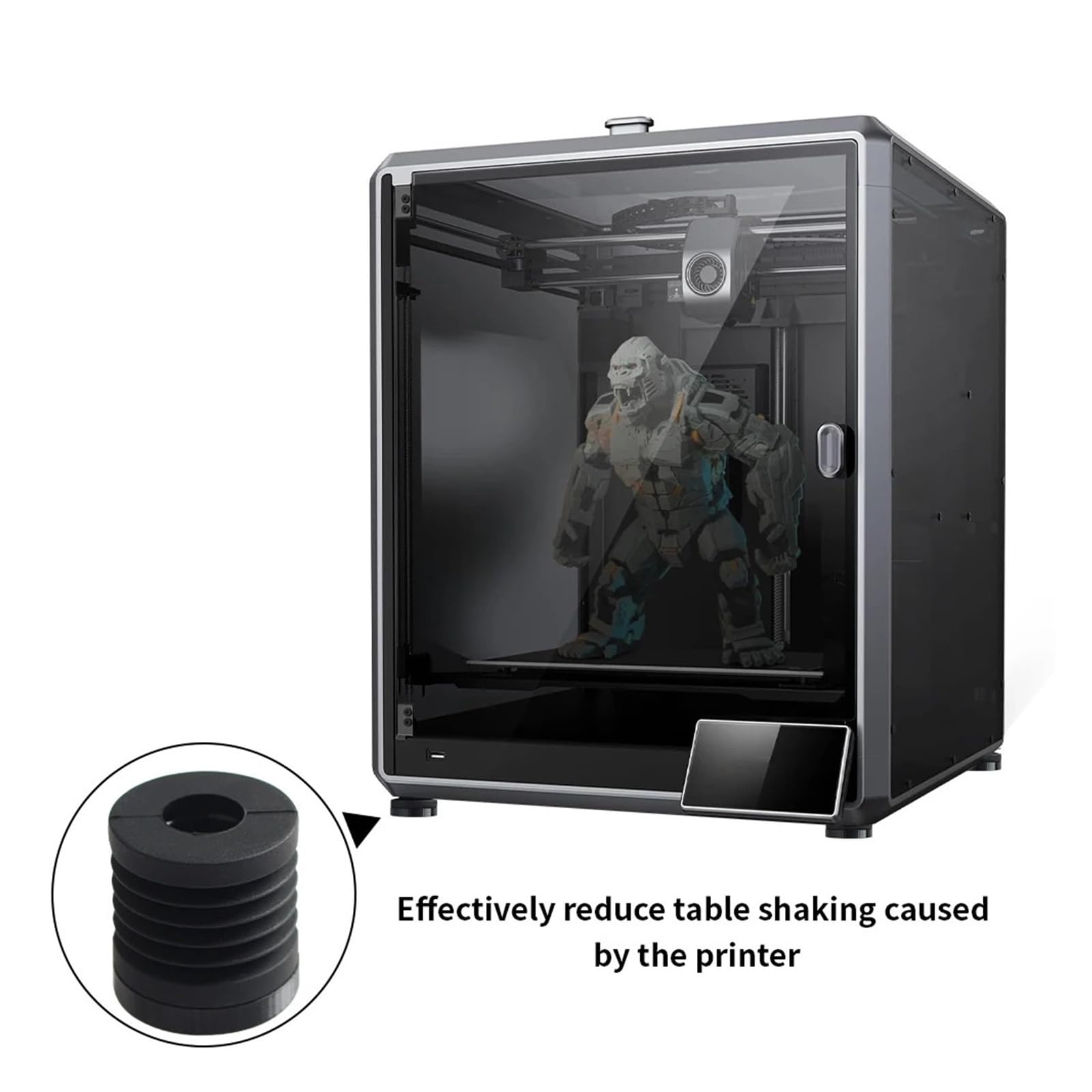 Do K1 Max Antywibracyjne nóżki Uniwersalna gumowa stopka Antypoślizgowa podkładka amortyzująca Części do drukarek 3D(12pcs)