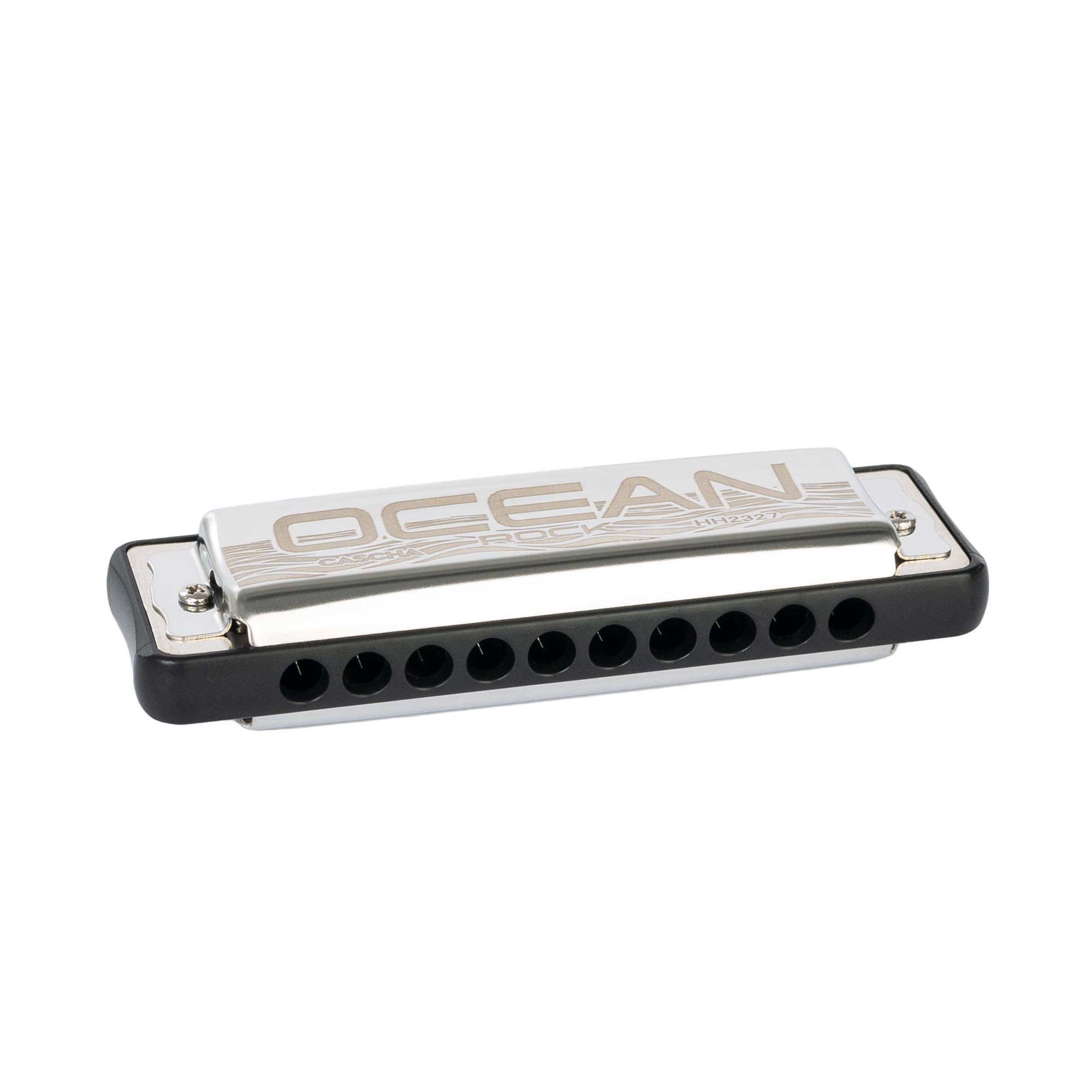 Ocean Rock Harmonica Pack 7 (C-D-E-F-G-A-Bb), 7 harmonijek ustnych z torbą, czarny