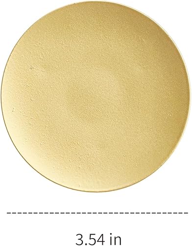 Miniatura 2 de Portavelas dorado 1 paquete de 3.54 pulgadas Plato de vela de hierro, soporte decorativo para velas para el hogar y decoración de mesa