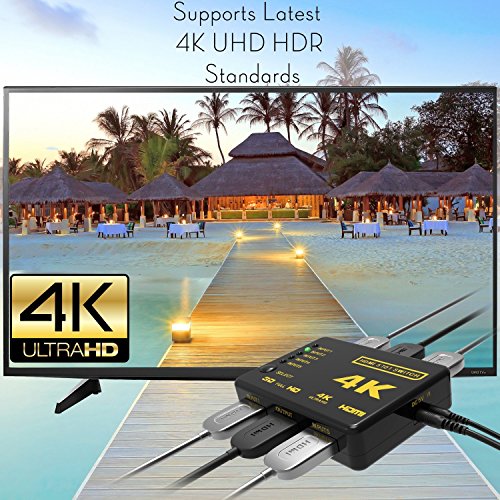 Goodlucking - Switch splitter HDMI smart 4 K, 5