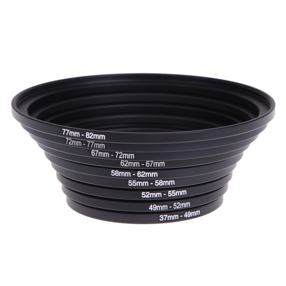 18 Anelli Adattatori Per Filtri Fotografici - Step Up E Step Down, Per Canon Nikon - Foto 4
