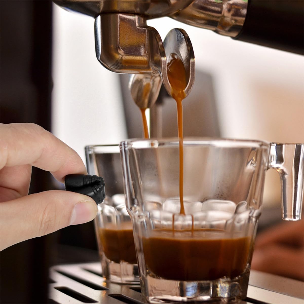 Manicotti in Gomma per Tubi Vapore Macchina da Caffè Espresso 2 Pezzi Protezione Isolante Termica Anti-Ustione Compatibili Lance Vapore per Uso Professionale e Domestico