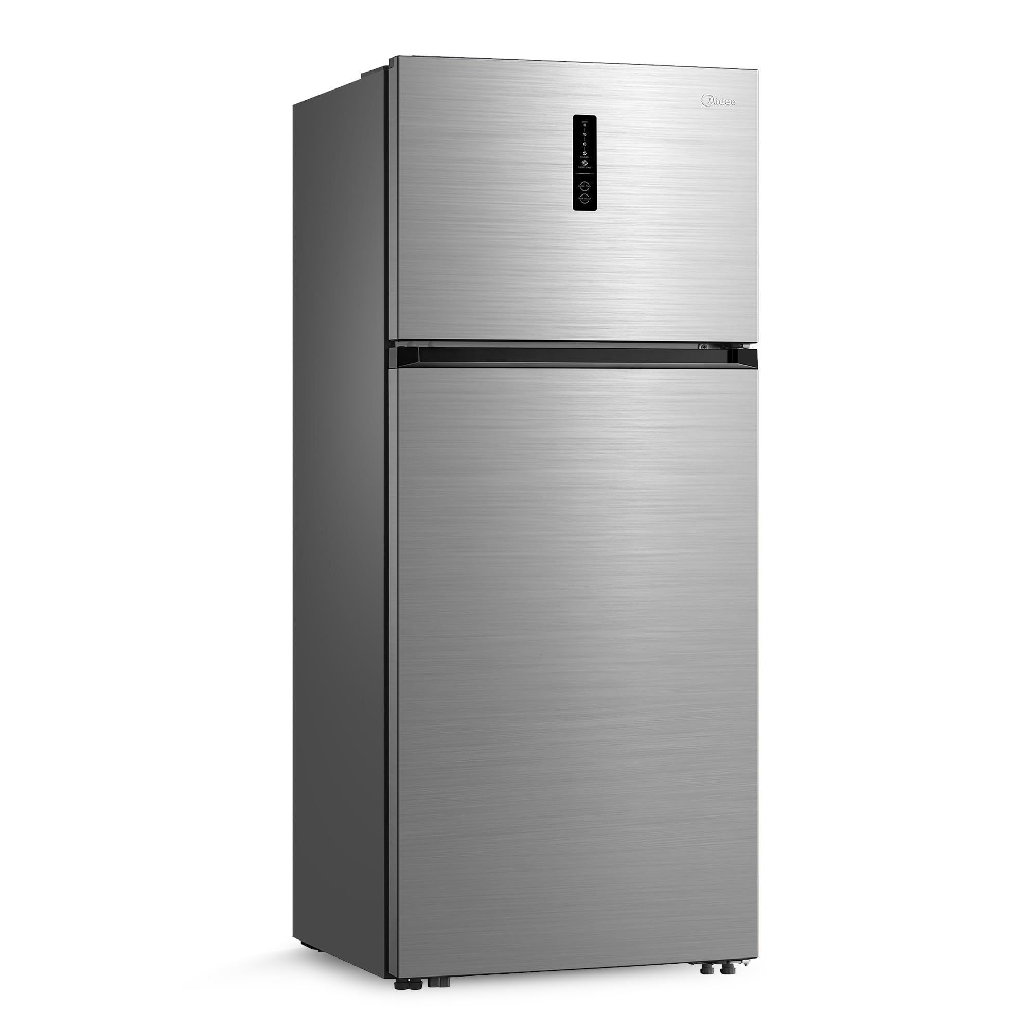 Midea 723L Gross & 535L Net Capacity Double Door Refrigerator With Control Panel, Equipped With Smart Sensor, Electronic Control, Inverter Quattro, Active-C Fresh Technology, Silver - MDRT723MTE46AED