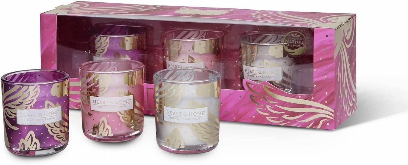 Heart And Home White Winter Collection Mini Candle Angel