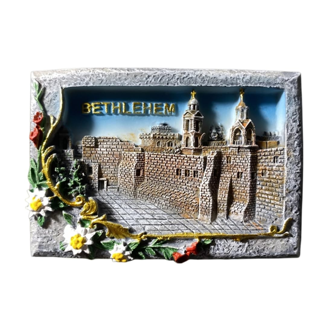 Birthplace of Jesus Bethlehem Palestine Refrigerator Magnet Travel Souvenir 3D Fridge Decoration Magnetic Sticker Craft Collection