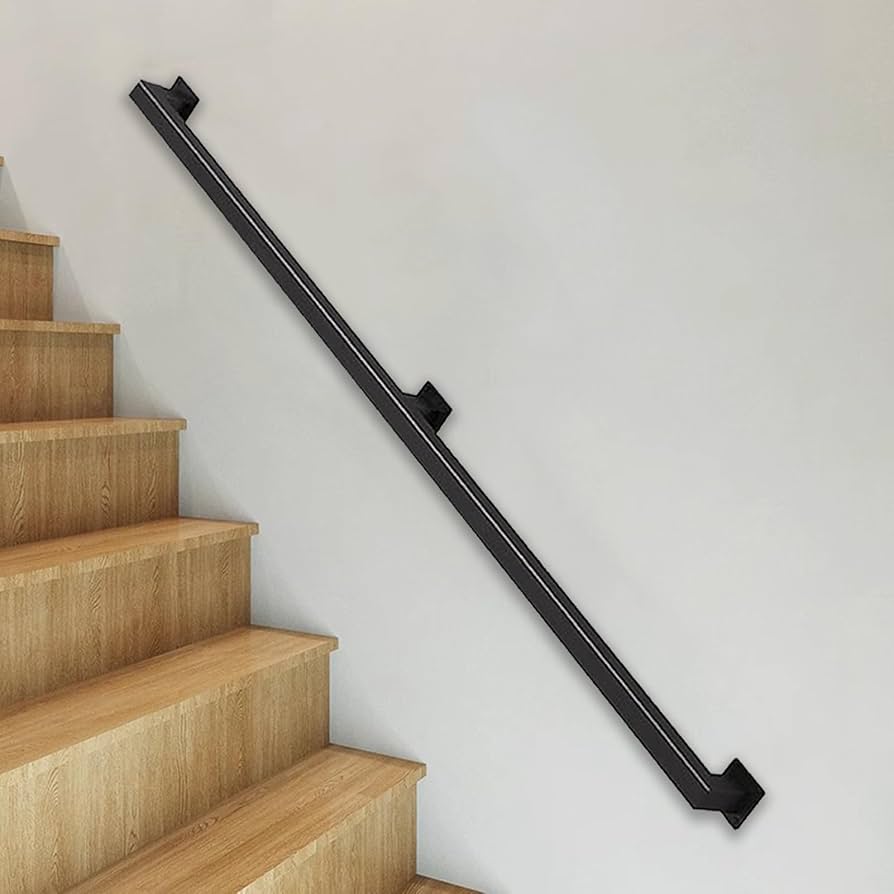 階段 手すり 100cm 黒 角型 ステンレス鋼 Amazon | YHEYSMUX 100 cm 角型 階段 手すり黒 四角い 無垢材の