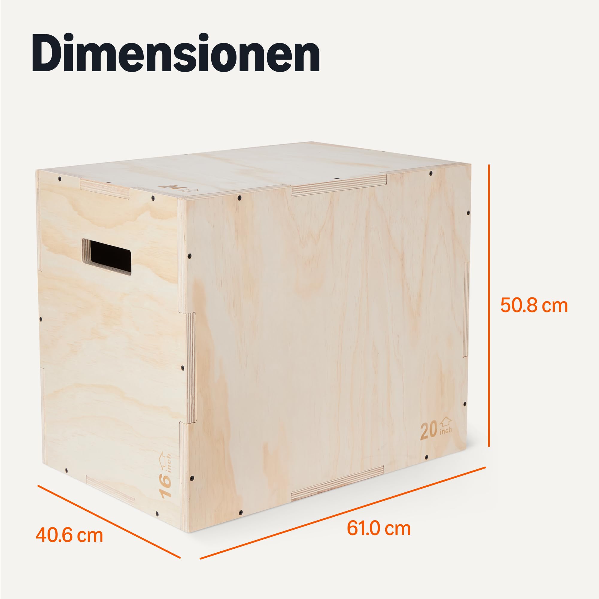 Amazon Basics Plyometric Jump Box, Plyo Box Jumps for Home Gym
