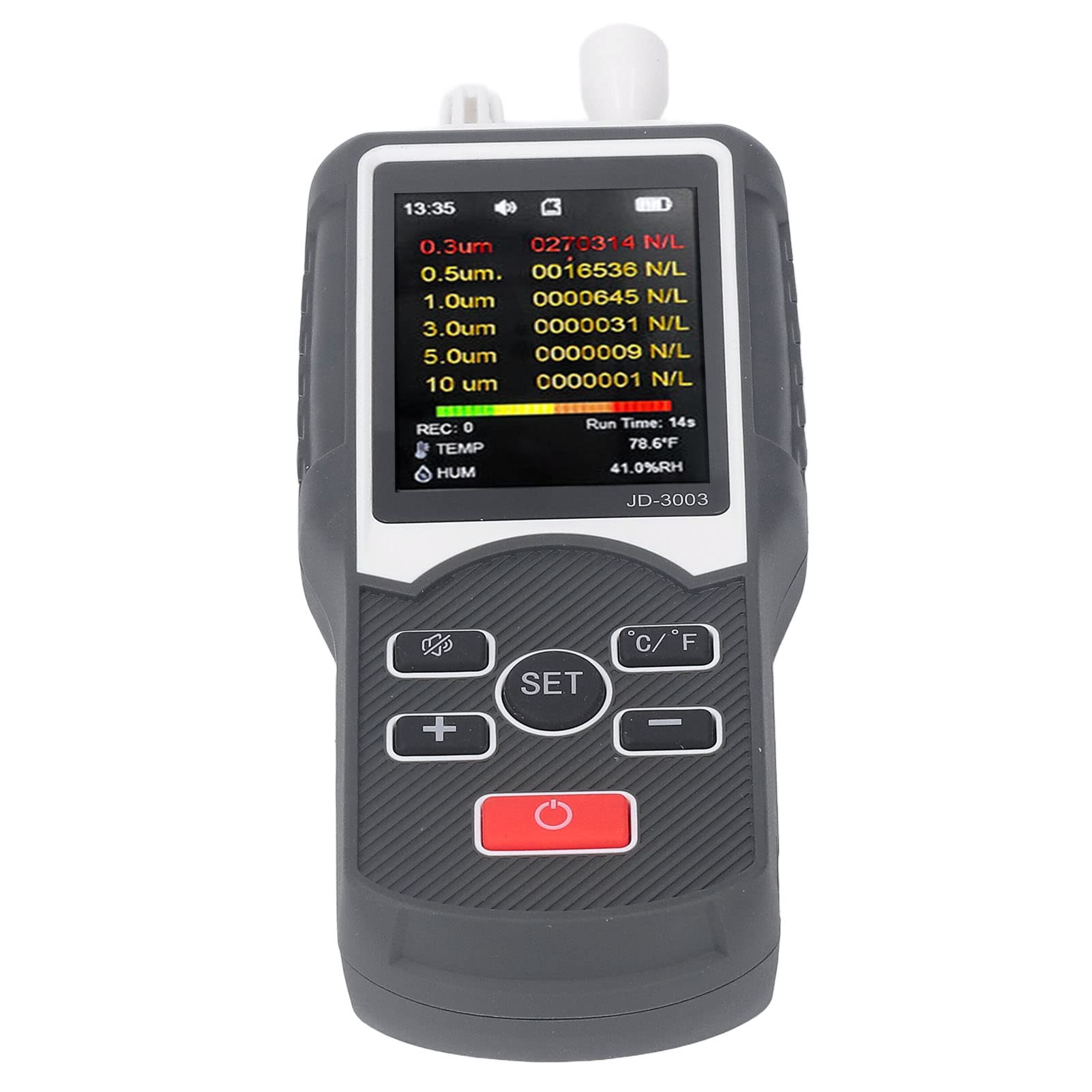 RiToEasysports Luftqualitätsmonitor, Tragbarer Partikelzähler, Detektor, Tester für Biochemikalien und Feinchemikalien