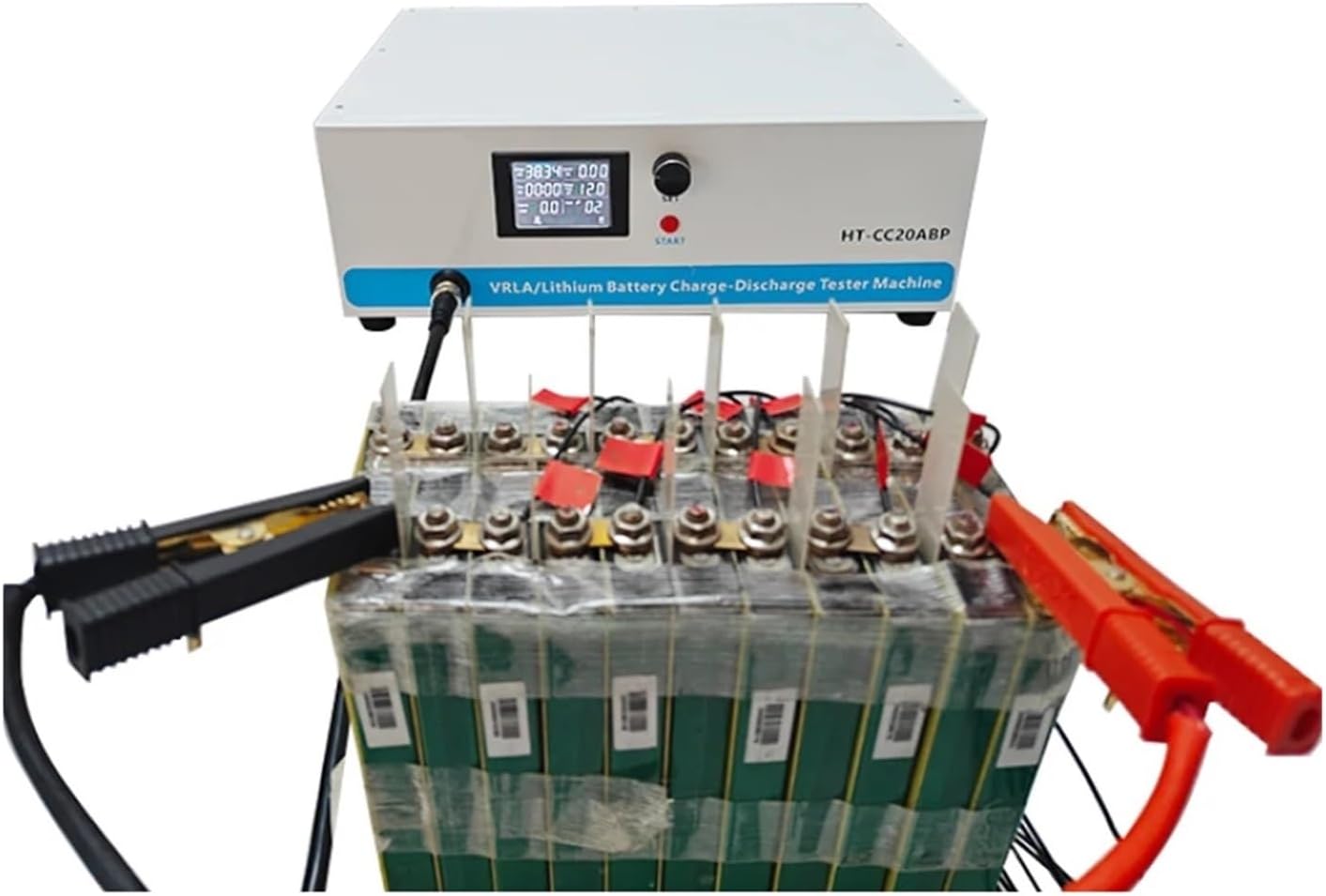 Car Battery Tester, 9-99V 20A Single Channel VRLA/Lithium Battery Capacity Tester Char Dischar Cycle Integrated Machine for Cars(99V 40A)