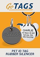 Vista 7 de Broche rápido con etiqueta de identificación de mascota – Acero inoxidable. Etiqueta de identificación duradera y resistente, conector para cierre