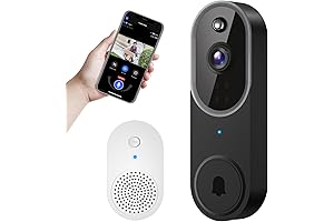 Smart Wi-Fi Video Doorbell Camera Wireless with Night Vision, Two Way Audio,...