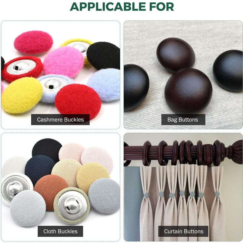Kit De Máquina Para Fabricar Botones De Tela, Kit Para Fabricar Botones DIY, 3 Moldes (18, 25, 30 Mm), Con 300 Botones, Para Proyectos Creativos, Herramienta Para Fabricar Cubiertas De Botones De Tela