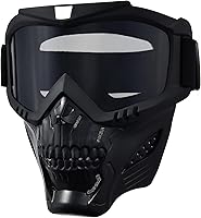 Vista 9 de Máscara facial de motocicleta de cara completa, gafas de bicicleta de tierra motocross, ATV, todoterreno, gafas de conducción y carreras