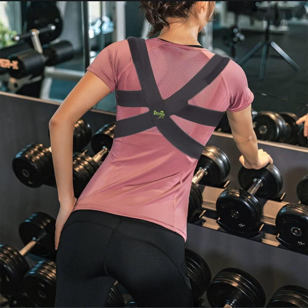 DasyFly Back Posture Corrector for Women, Posture Brace Upper Back Brace for Clavicle Shoulder Support and Providing Back Neck Pain Relief,Perfect for Women & Girls