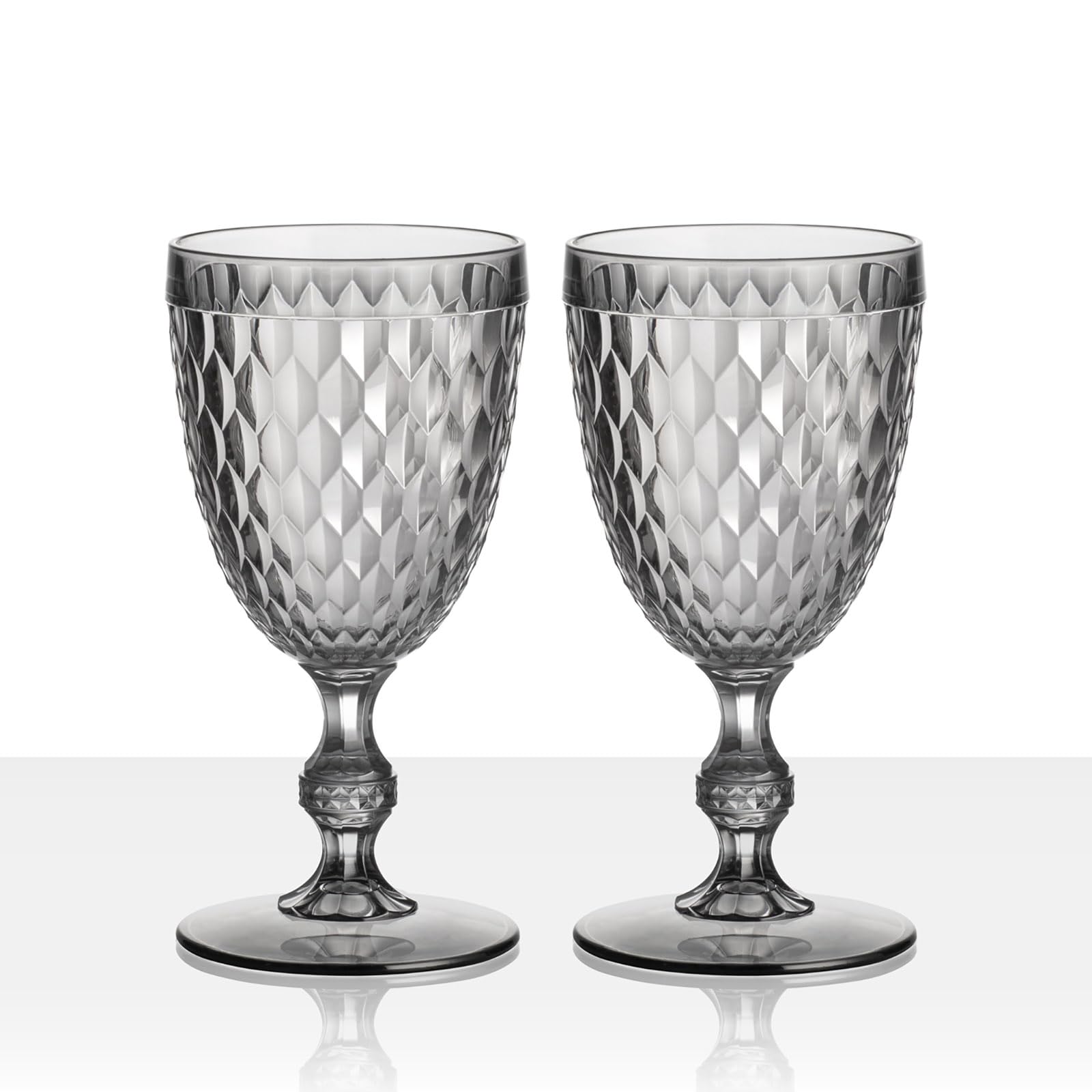 BRUNNER Wineglass Coralux 0830231N.C25 Elegant Wine Glasses for Boating, Camping and Outdoor, V 40 Cl, Transparent, Scratch Resistant