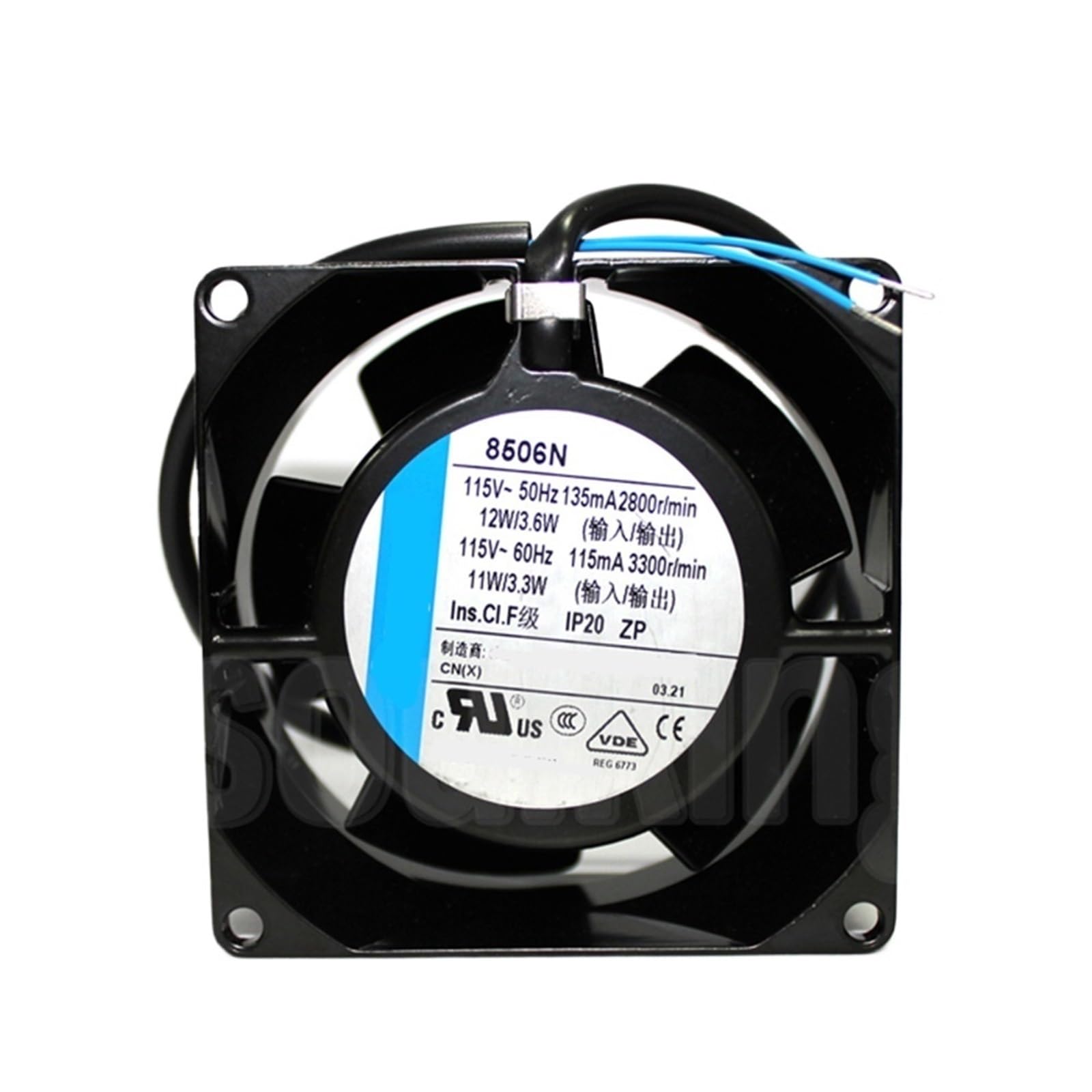 UWUKCJOKQ 1pcs Cooling Fan TYP 8506N TYP8506N AC 115V 135mA 12W 2800RPM 8cm 8038 80X80X38mm 2-Wire