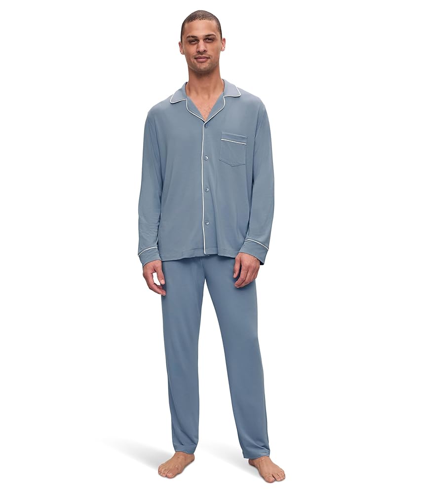 Men Pajama Set Eberjey Short-Sleeve Shorts Pajama Set