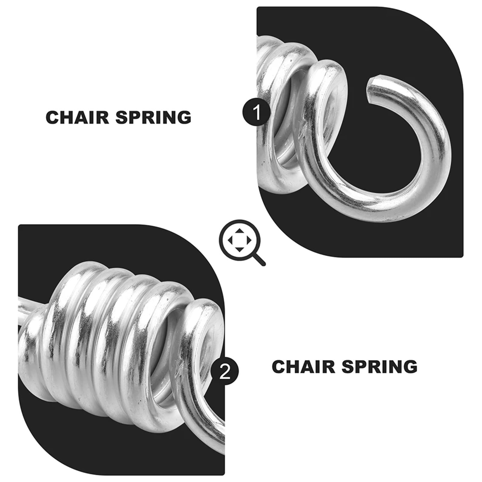 Sprężyny do hamaków, 3 szt. Swing Spring Heavy Duty Hamak wiszący Krzesło